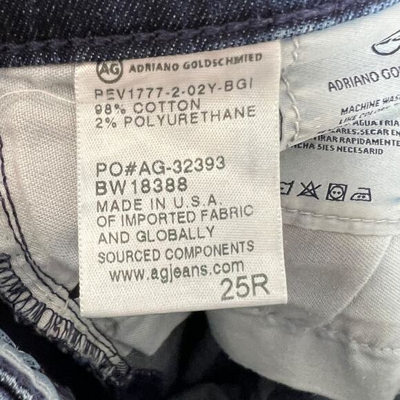 AG Adriano Goldschmied Farrah Skinny Ankle Jeans High Rise Dark Wash Womens 25R - Picture 6 of 6